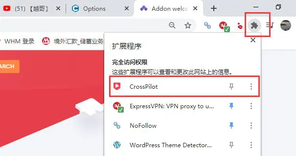 Crosspilot downloader extention
